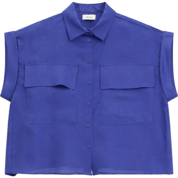 camicie a manica corta Dixie blu