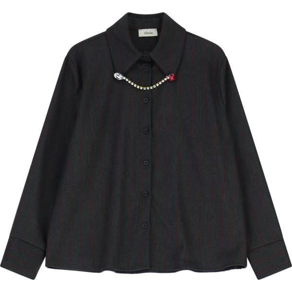 camicie Dixie nero a righe
