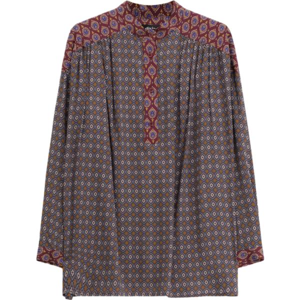 Camicia da donna in grigio scuro con stampe Dixie Dixie
