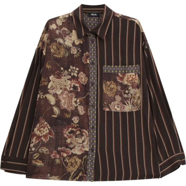 camicie Dixie marrone a fiori