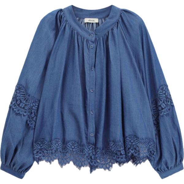 camicie Dixie blu a fiori