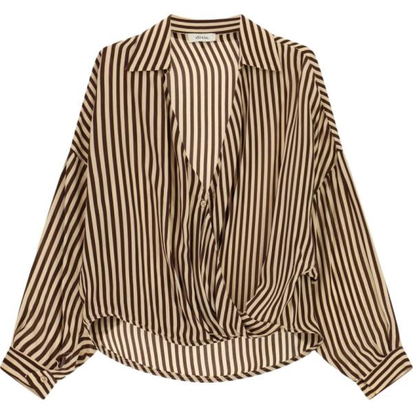 camicie Dixie marrone a righe