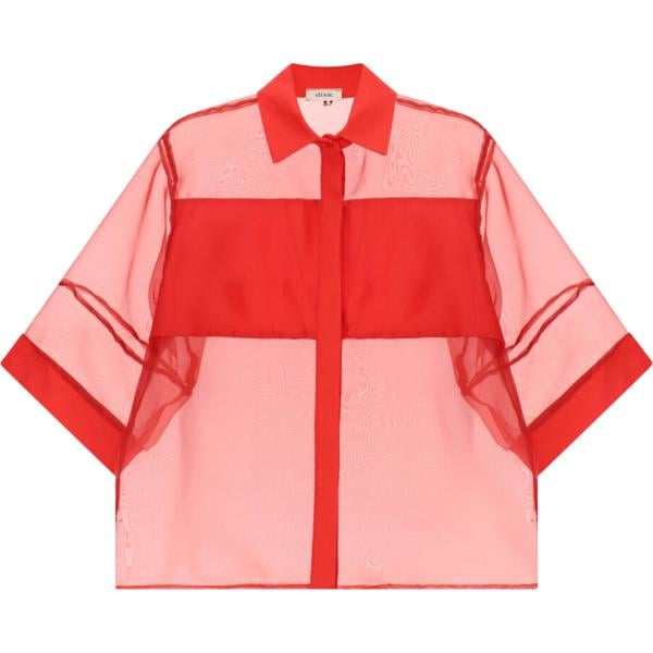 camicie a manica corta Dixie rosso
