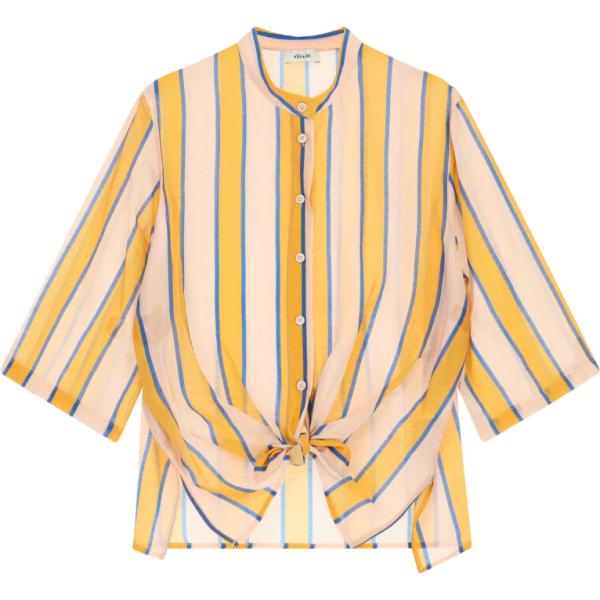 camicie Dixie marrone a righe