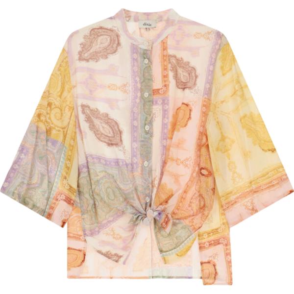 camicie Dixie marrone con stampe