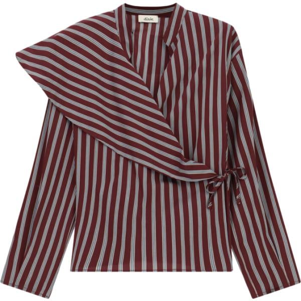 camicie Dixie marrone a righe