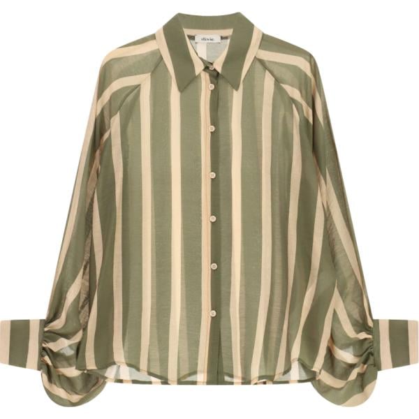 camicie Dixie verde a righe