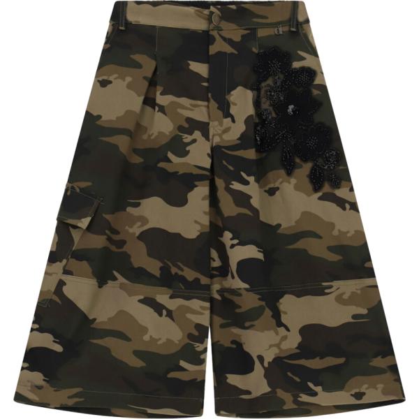 Bermuda da donna in nero pece military Dixie