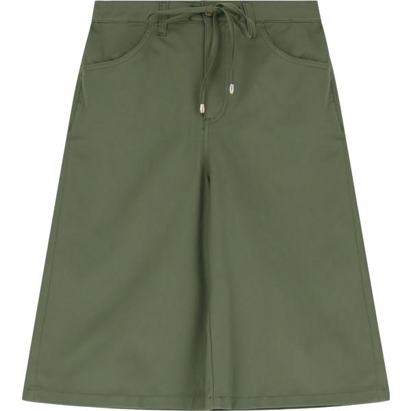 shorts da donna in verde oliva con coulisse Dixie