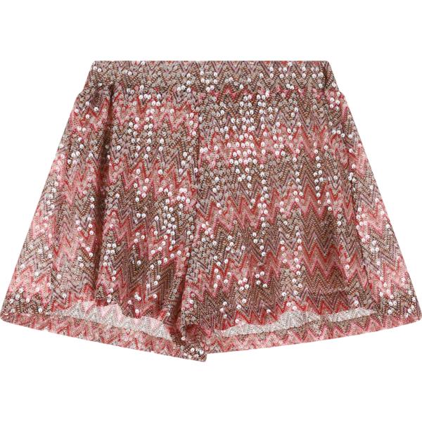 shorts Dixie viola geometrica