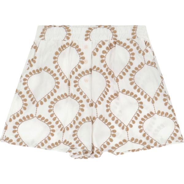 shorts Dixie bianco geometrica
