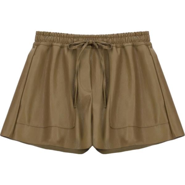 Shorts da donna in marrone chiaro con coulisse Dixie