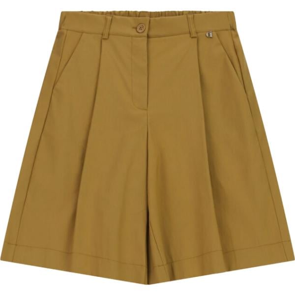 Bermuda da donna in marrone chiaro a vita alta Dixie