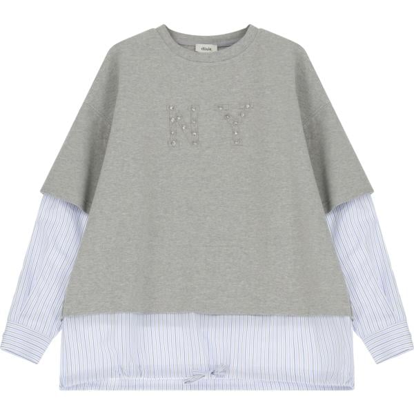 felpe Dixie grigio con stampe