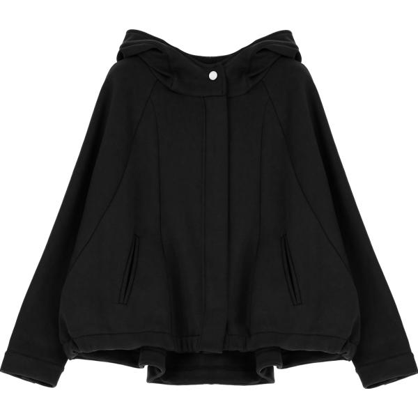 felpe con cappuccio Dixie nero tinta unita