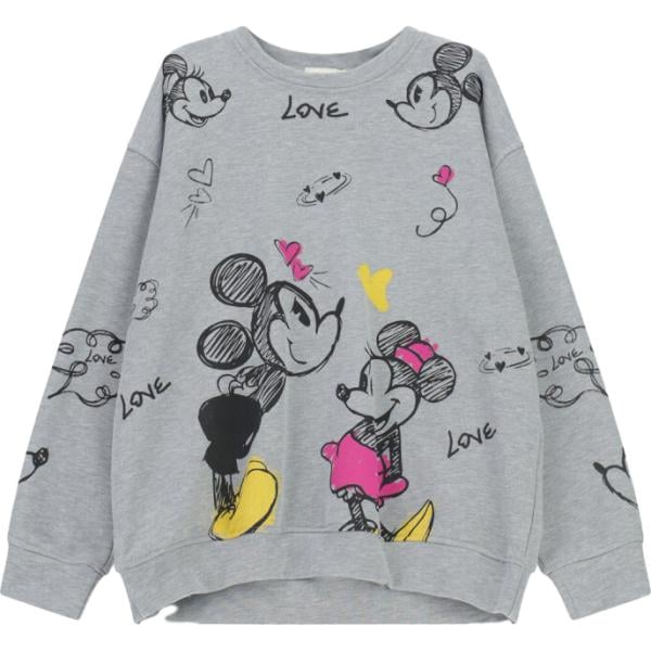 felpe Dixie grigio con stampe