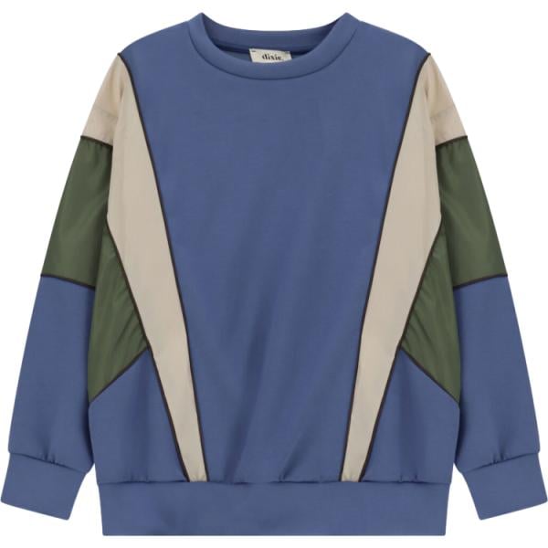 Felpa da donna in blu scuro girocollo a maniche lunghe Dixie