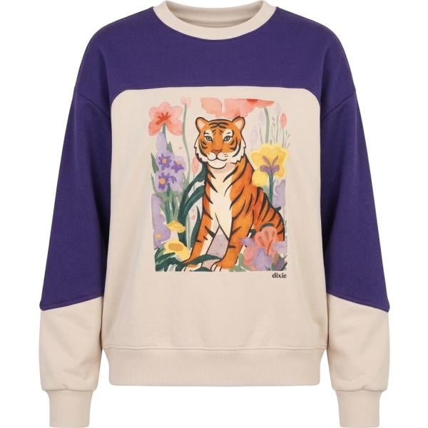 felpe Dixie viola con stampe
