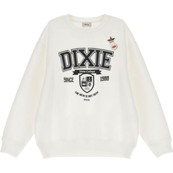 felpe Dixie bianco con stampe