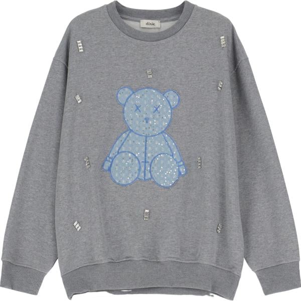 felpe Dixie grigio con stampe