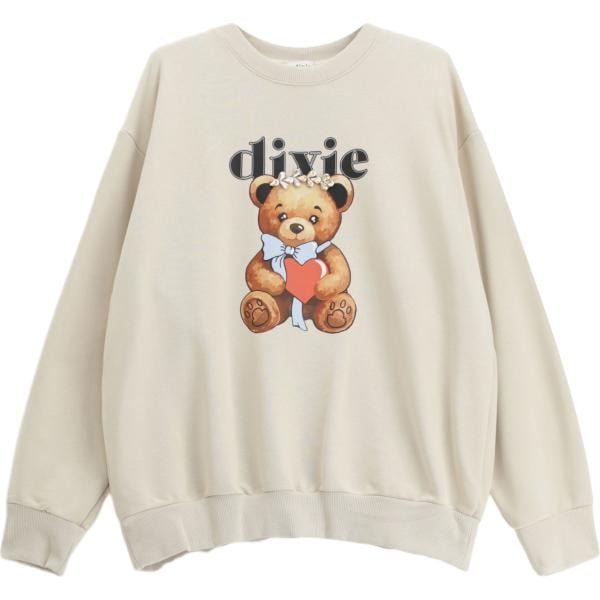 felpe Dixie bianco con stampe