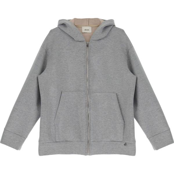 felpe con cappuccio Dixie grigio tinta unita