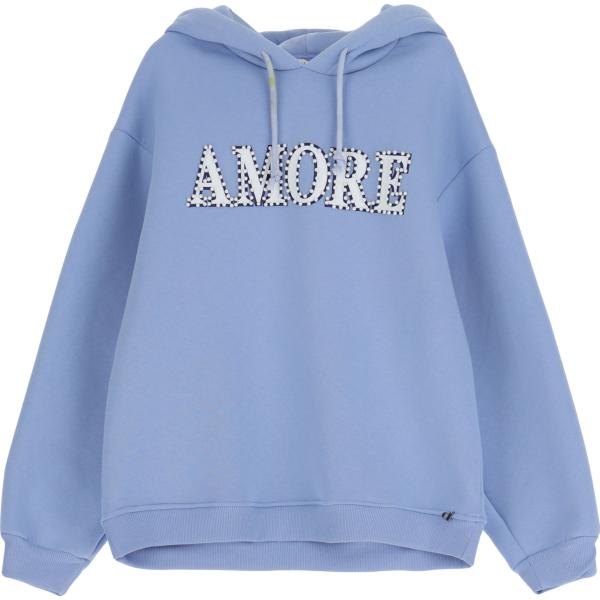 felpe con cappuccio Dixie blu con stampe