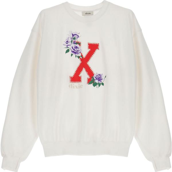 felpe Dixie bianco con stampe