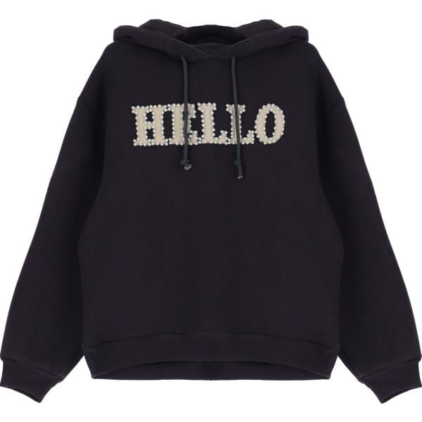 felpe con cappuccio Dixie nero con stampe