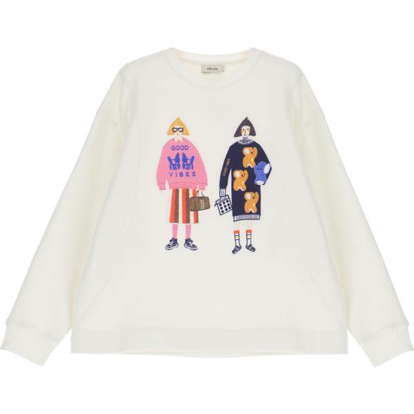 felpe Dixie bianco con stampe
