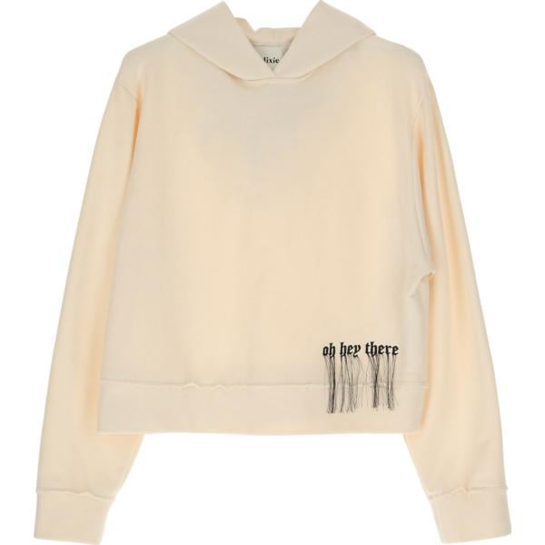felpe con cappuccio Dixie marrone con stampe