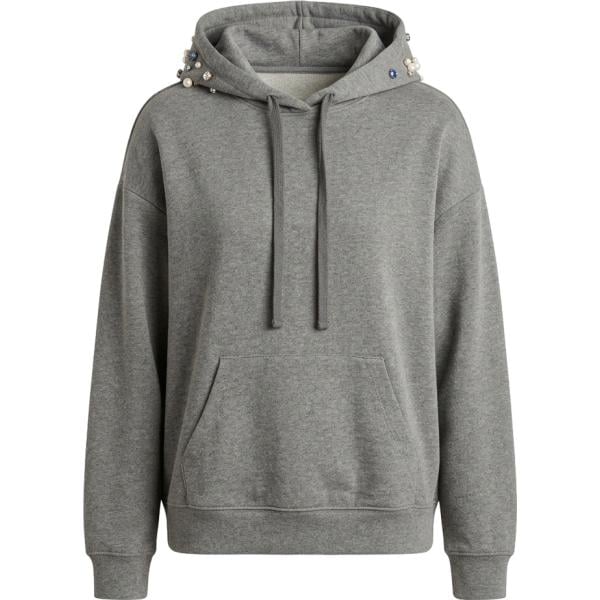 Felpa con cappuccio da donna in grigio chiaro collo con cappuccio Dixie