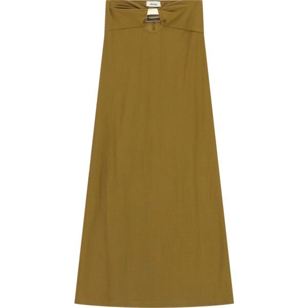 gonna lunga da donna in marrone scuro lungo a vita bassa Dixie