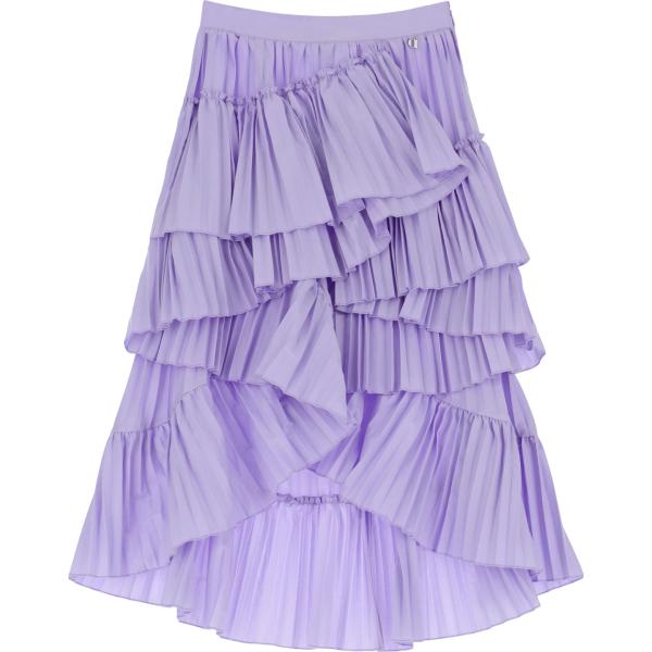 gonne longuette Dixie viola tinta unita