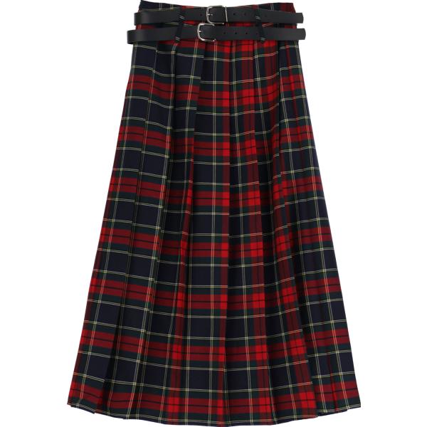 gonne longuette Dixie nero scozzese