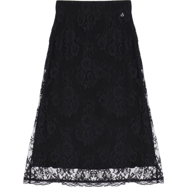 gonne longuette Dixie nero con stampe