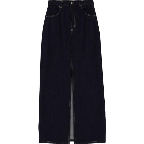 gonne lunghe Dixie nero tinta unita