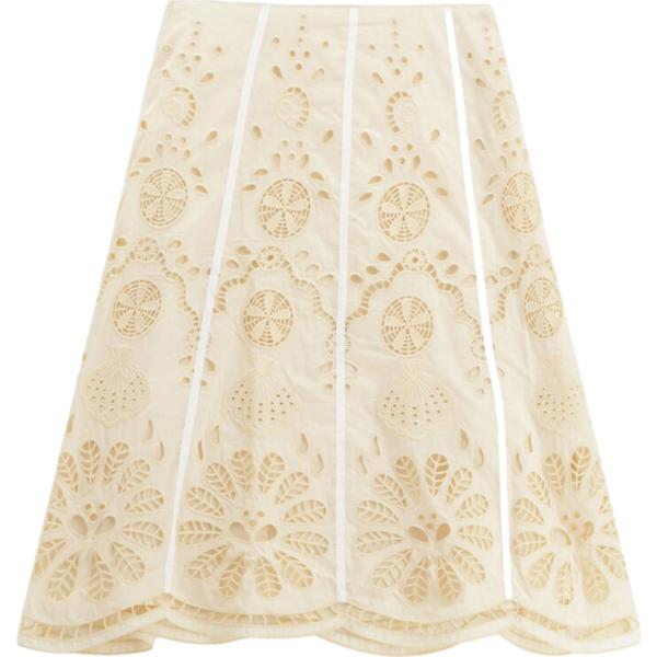 gonne longuette Dixie marrone a fiori