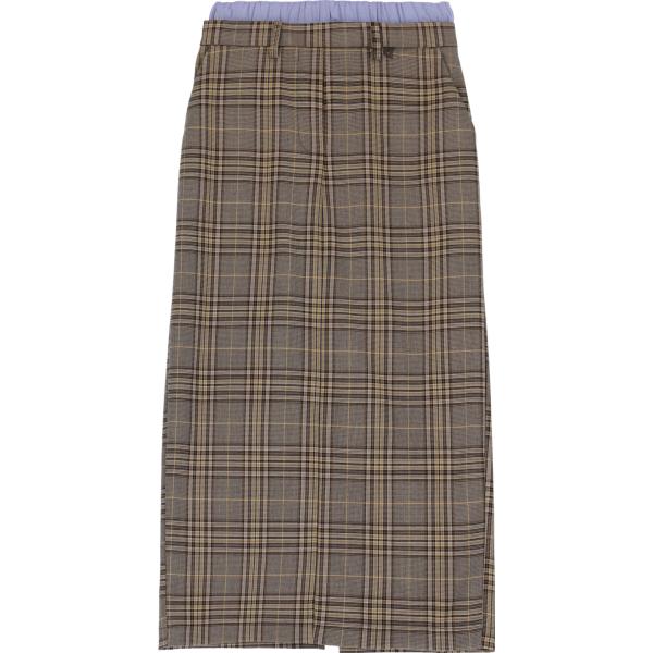 gonne lunghe Dixie marrone a quadri
