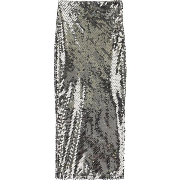 gonne longuette Dixie grigio tinta unita