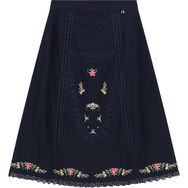 gonne longuette Dixie blu a fiori