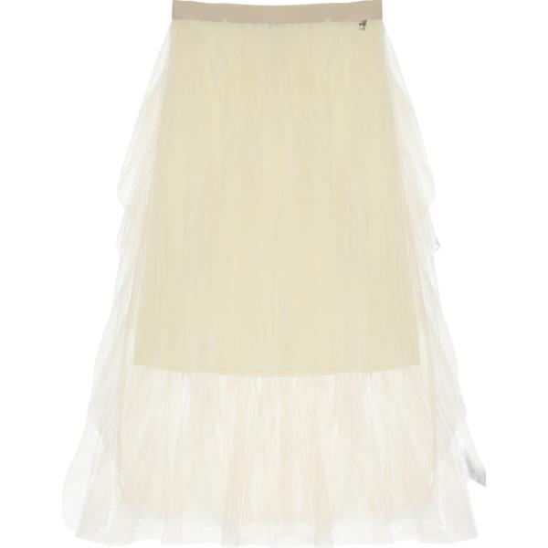 gonne longuette Dixie bianco tinta unita