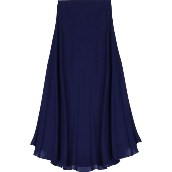 gonne longuette Dixie blu tinta unita