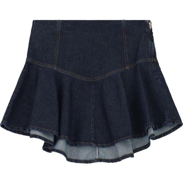 Minigonna da donna in blu scuro corto Dixie