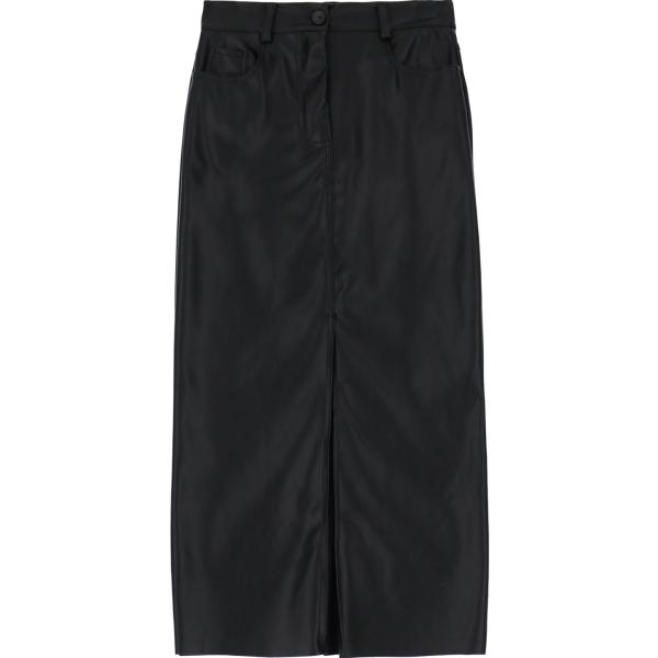 gonne longuette Dixie nero tinta unita