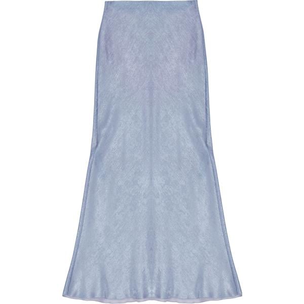 gonne lunghe Dixie blu tinta unita