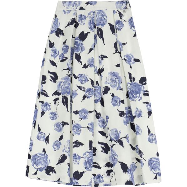 gonne longuette Dixie grigio a fiori