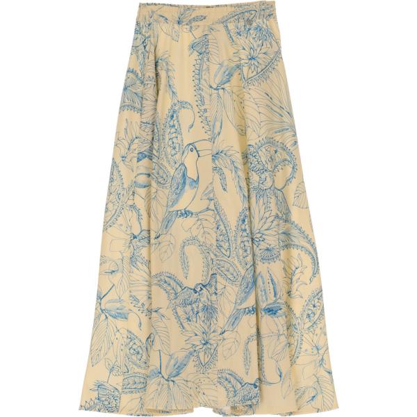 gonne longuette Dixie marrone a fiori