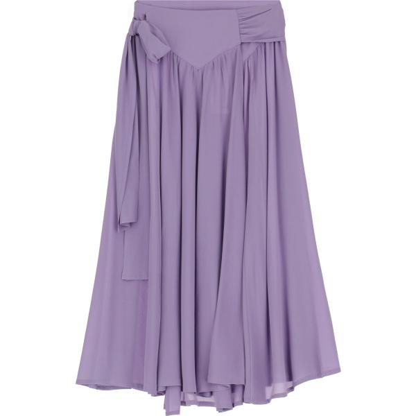 gonne longuette Dixie viola tinta unita