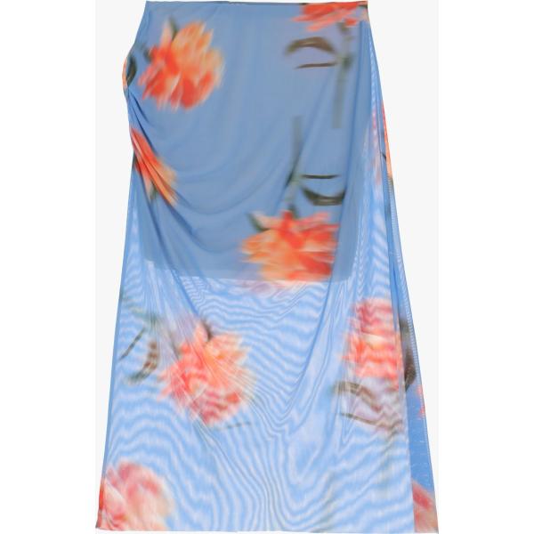 gonne longuette Dixie blu a fiori